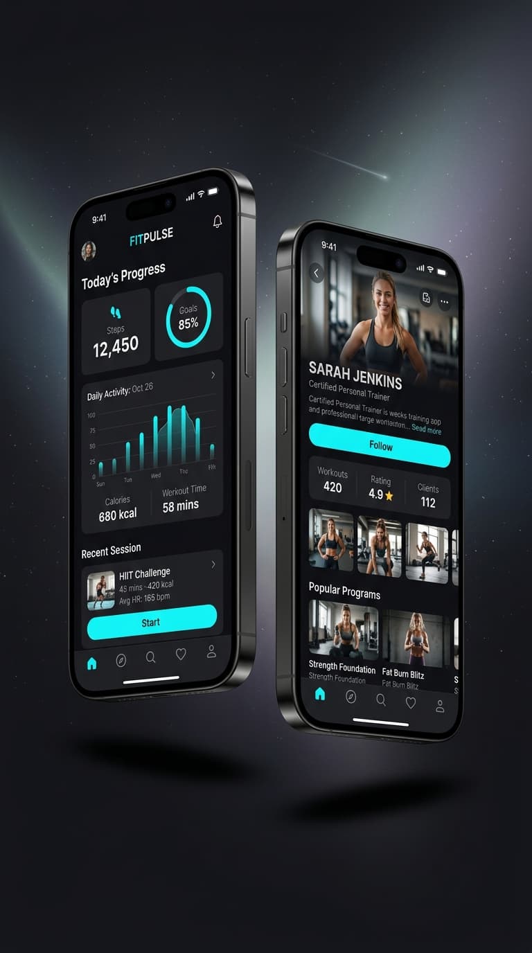The 3REPS app on a phone